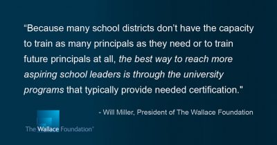 Wallace Foundation grant; principal preparation; UConn Neag School of Education