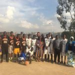 Khalil Griffith in Kenya with high school basketball team