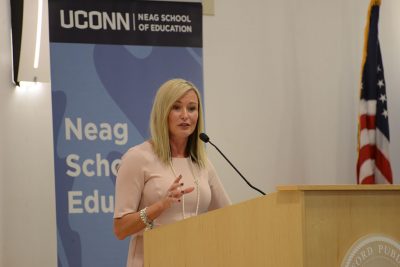 Bridget Heston Carnemolla speaks at Educational Leadership Forum