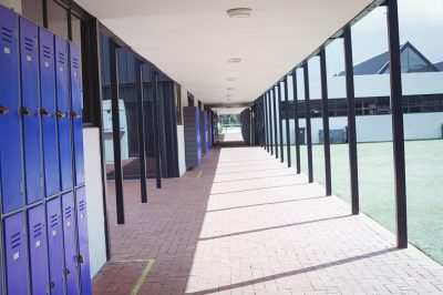Empty school corridor (ThinkStock image)