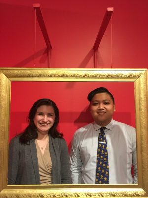 Two secondary education history master’s students, Matt Franco and Julia Eldridge, are spending their spring semester interning at the Connecticut Historical Society in Hartford, Conn