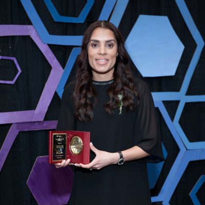 Xaimara Coss ’04 (ED), ’16 MS, licensing manager for the NBA, was named Outstanding Early Career Professional for 2018. (Photo Credit: Roger Castonguay/Neag School)