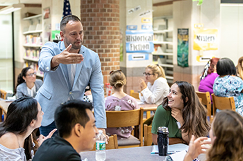 The Neag School of Education Alumni Board and the Teacher Education Program hosted Strong Beginings Workshop for first- and second-year teacher education students. The workshop was held at Lewis Mills High School in Burlington, Conn. on Aug. 18.