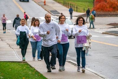 Faculty, staff and students in the Neag School participated in the annual Robert Run.