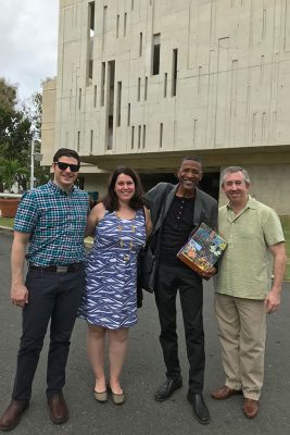 Joseph Abramo, Cara Bernard, William Cepeda, and David Moss in Puerto Rico. (Photo courtesy of Cara Bernard)