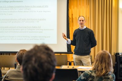 Philip Oreopoulos from the University of Toronto spoke at the CEPA Speaker Series event at the UConn Storrs campus in April. 