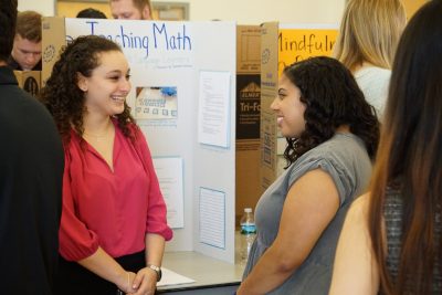 Photo caption: Students from the IB/M program shared their inquiry projects during the IB/M Master’s Day of Research. 