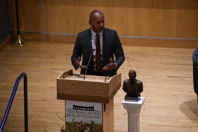 Bryan Stevenson, the founder of the Equal Justice Initiative, receives the Thomas J. Dodd Prize
