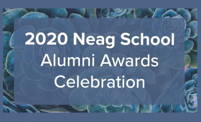 Logo for 2020 Neag School Alumni Awards Celebration.