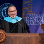 Miguel Cardona gives commencement speech.