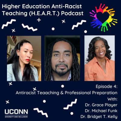 Higher Education Anti-Racist Teaching (HEART) Podcast graphic.